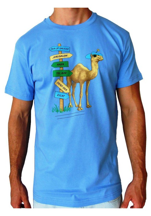 T-shirt Camel Directions - Light blue