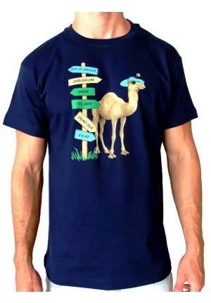 T-shirt Camel Directions - Light blue
